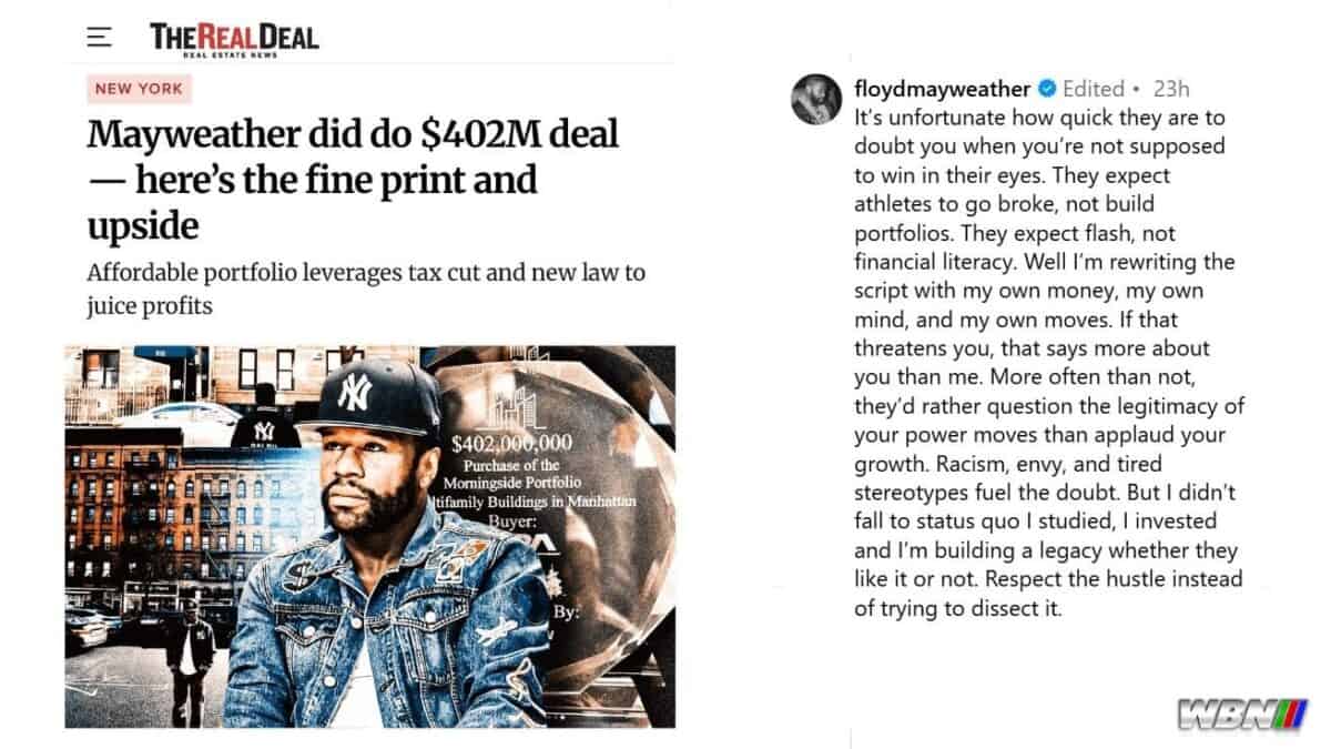 Floyd Mayweather lawsuit property deal
