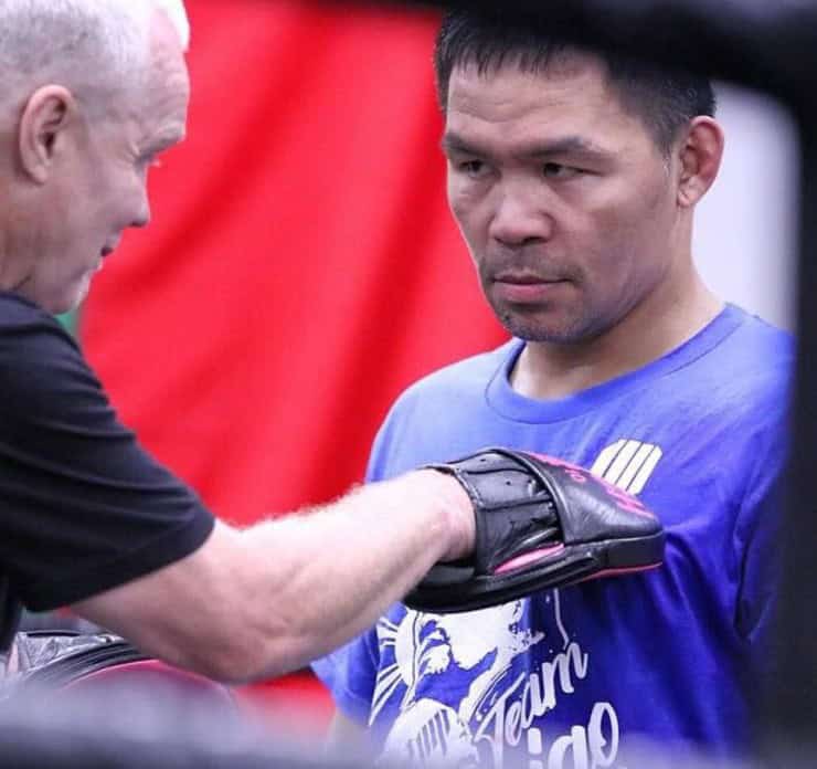 Manny Pacquiao in the gym 2025