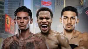 Garcia vs Romero Haney Lopez ring