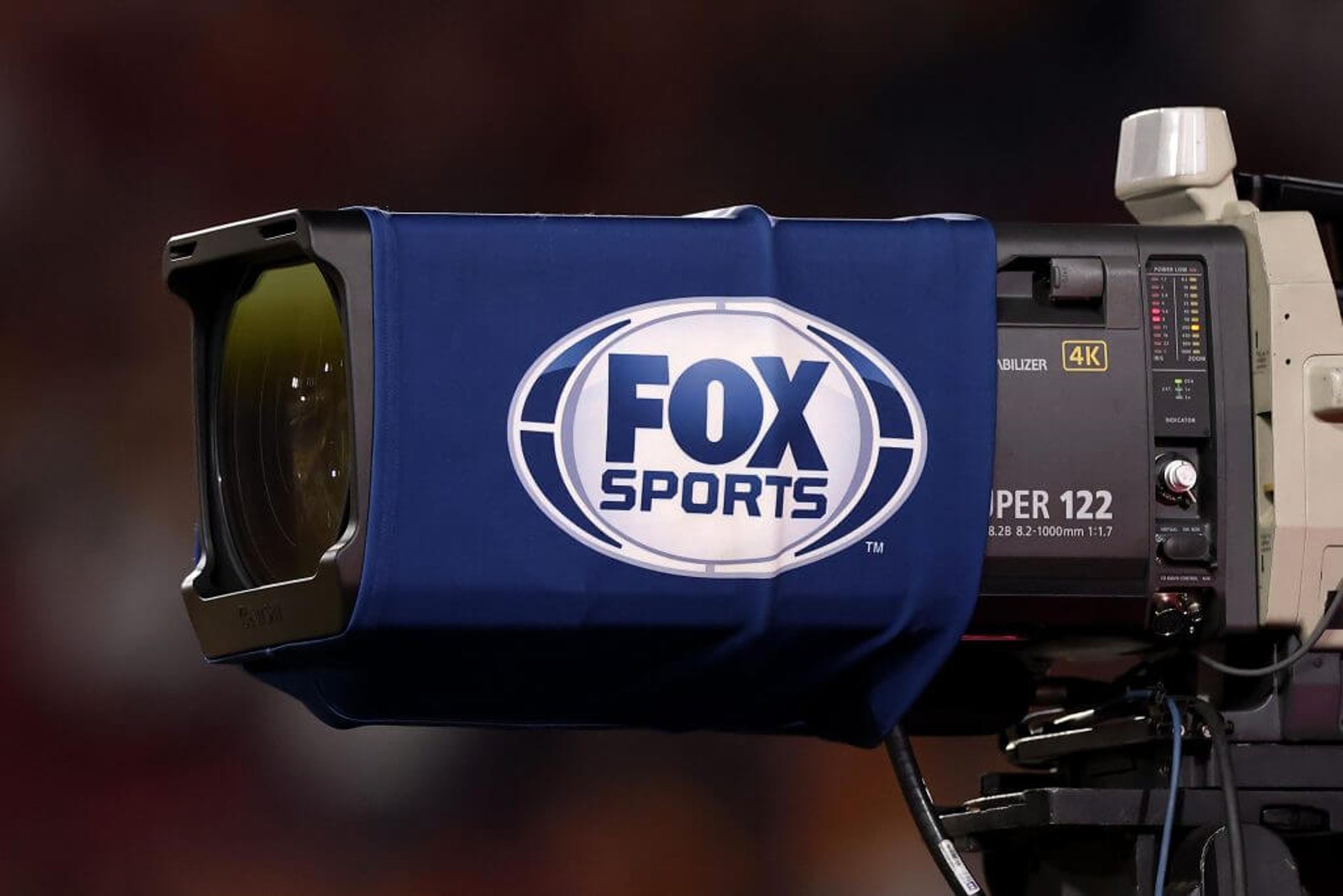 Camera with Fox sports logo