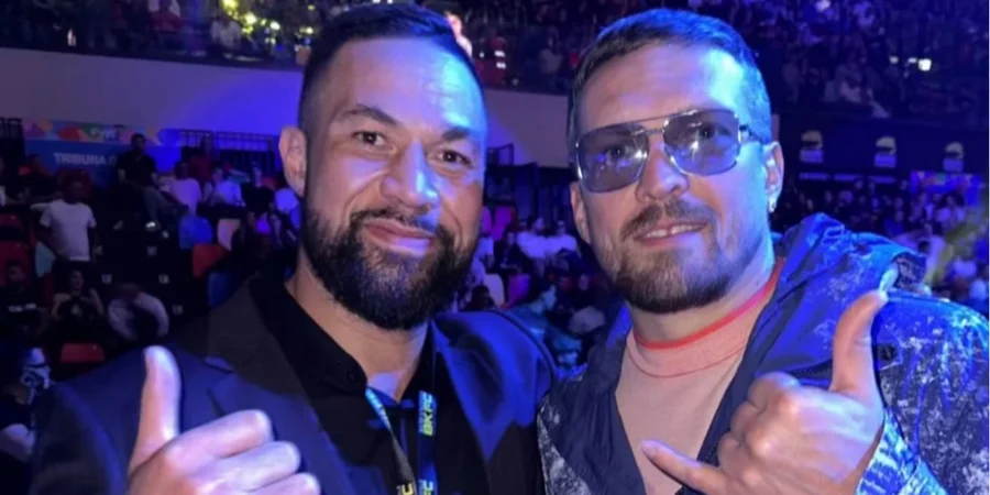 Джозеф Паркер і Олександр Усик (Фото: instagram.com/joeboxerparker)