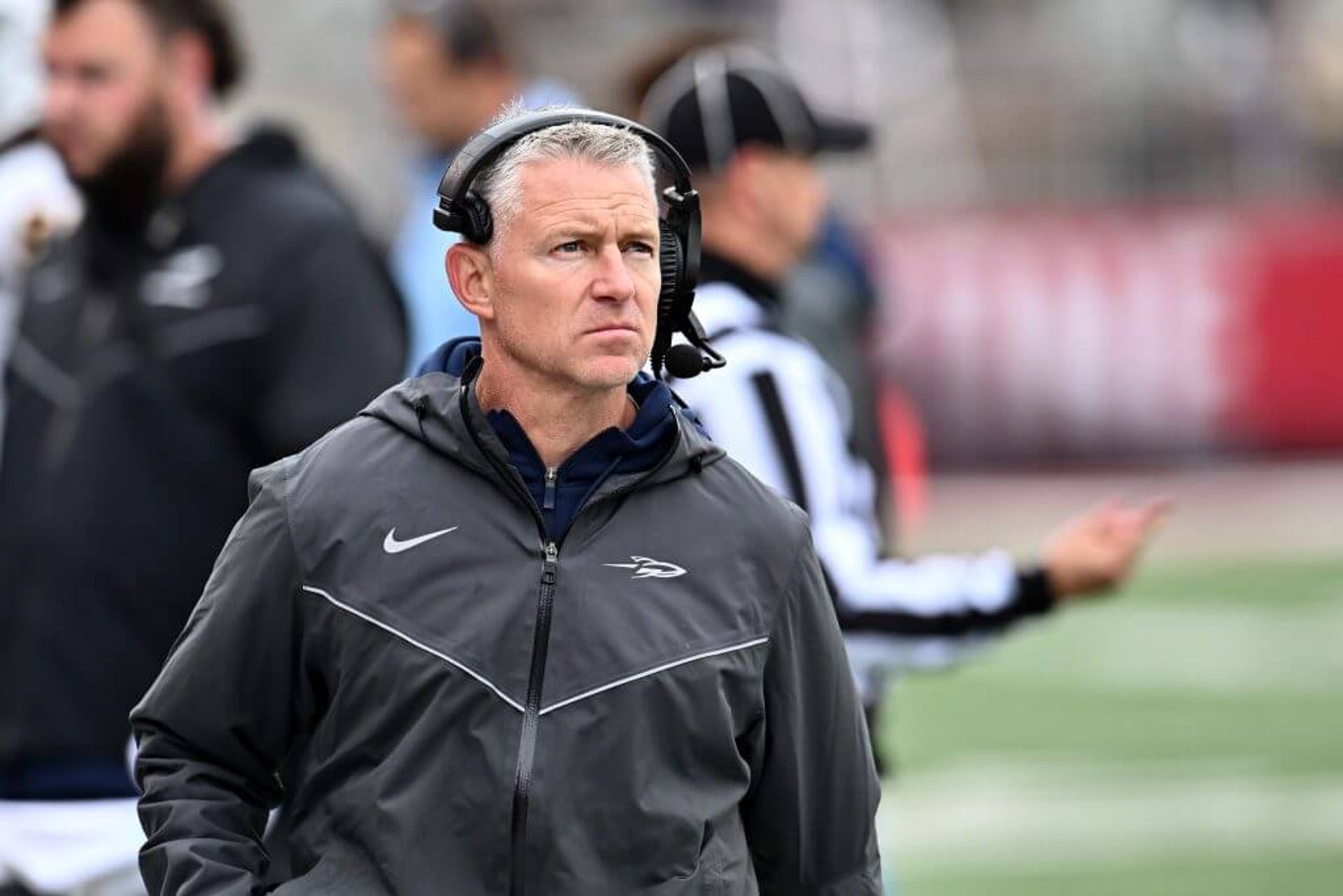 Toledo Rockets head coach Jason Candle looks on against the Washington State Cougars in the second half at Gesa Field at Martin Stadium.