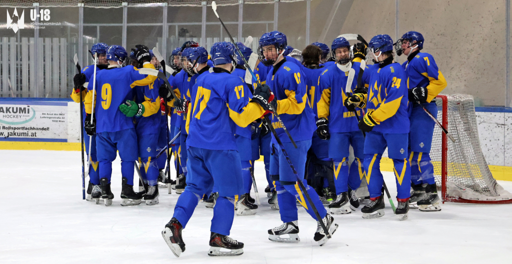 Юнацька збірна України з хокею U-18 здобула перемогу над Польщею в товариському матчі